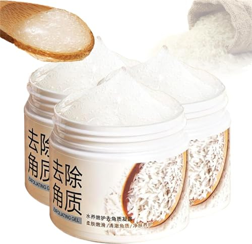 EXQST Rice Peeling-Masken zum Abwaschen des Gesichts, feuchtigkeitsspendende Reinigungsmasken. Natürliche und sanfte Peeling-Masken Sorgen für hydratisierte und Glatte Haut
