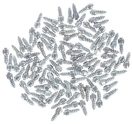 ibasenice 100 Stück Reifenschrauben Spikes Aus Legierung Schneespikes Für Auto Und Fahrradreifen Stiefel Spikes Für Winterwandern Rutschfeste Schuhspikes Für Schnee