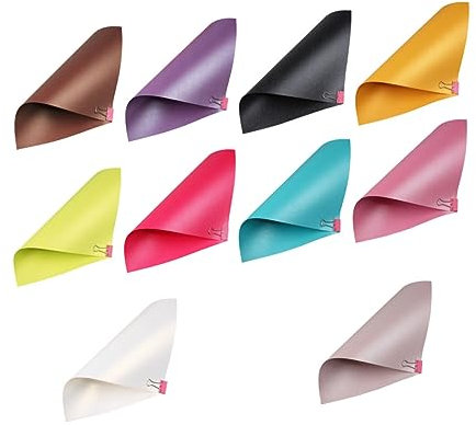 NUOBESTY 20-Teiliges Set perlmuttfarbenes Kartonpapier glitzerndes Kartonpapier Packpapier Verpackungspapier Perlmuttpapier Kartenvorrat Stück Perlenpapier a4 Papierstau