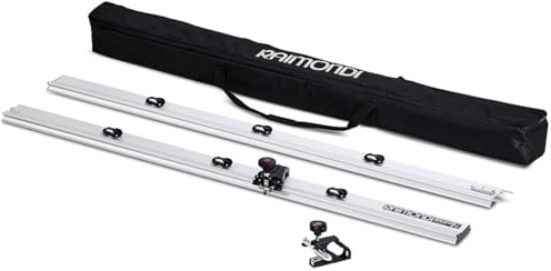 Raimondi Raizor MKII PLUS Fliesenschneider Schienensystem 336 cm – Großformat Fliesen Schneiden Set mit Brechzange & Transporttasche – Profi Schneidsystem für Feinsteinzeug & Keramik