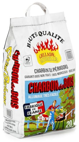 Charbon de Bois Haute qualité du Périgord - Sac de 20L