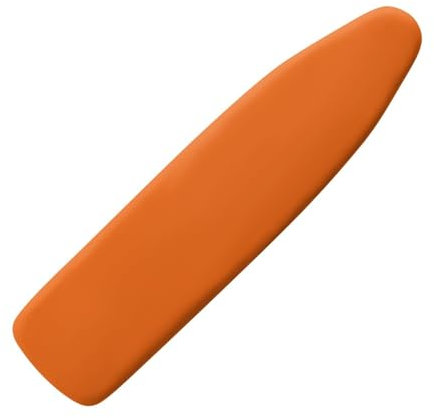 Treer Einfarbig Bügelbrettbezug, Für 132-139cm x 33-40cm Bügelbrett, Ersatz-Bügelbrettbezug, Universeller Bügelbrettbezug Mit Schnallenriemen An Der Unterseite, Schmutzabweisender (Orange)