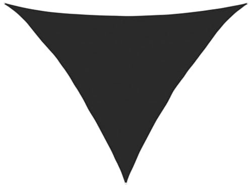 AUVYI Toldo para jardín, color negro, transpirable, protección solar, con protección UV, lona triangular, para balcón, terraza, parque infantil, 5 x 5 x 6 m, exterior, piscina