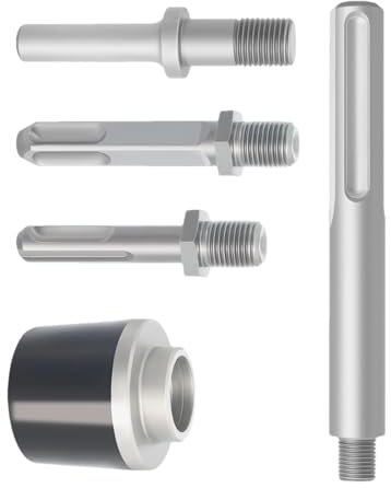 Martillo de mazo de goma – Martillo de taladro multiusos, martillo vibrador de fijación | Martillo eléctrico compacto con cabezales de goma, martillo vibrador de goma para limpieza de tuberías y