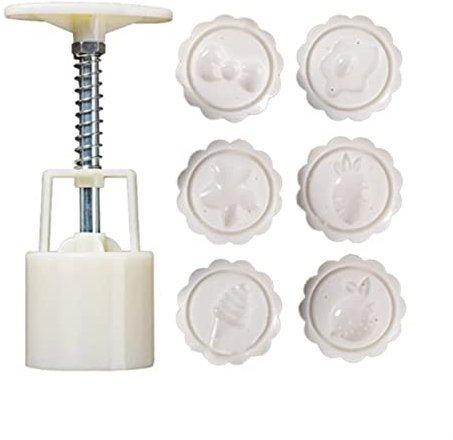 OTENG Hand Press Mooncake Mold 50g Mooncake Mold Mooncake Stamps Moon Cake Mould DIY Baking Tool for Mid-Autumn Festival