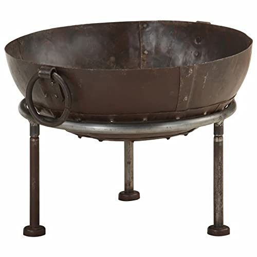 Xichuzi Brasero rústico de Hierro Ø40 cm, Barbacoa Carbon, Ahumador Barbacoa, Barbacoa Carbon Y Le?a, Parrilla De La Barbacoa