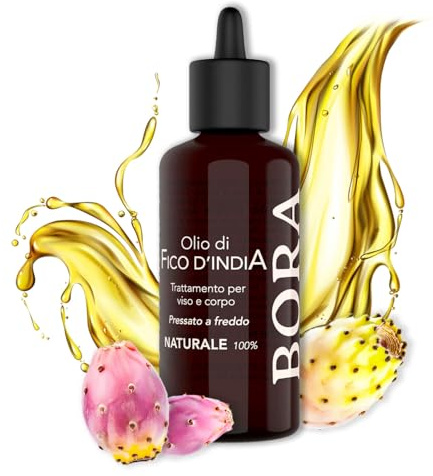 Olio Di Fico D'India Puro 100% - 15ml – Trattamento Naturale Per Viso E Corpo – 100% Olio Di Semi Di Fico D'India Biologico Pressato A Freddo – 15ml