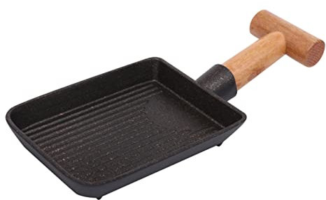 MOLUCKFU Steak Bratpfanne Mit Antihaftbeschichtung Leichte Grillplatte Für Teppanyaki Und Bbq Für Induktionsherde Und Gasgrills Inklusive Tray