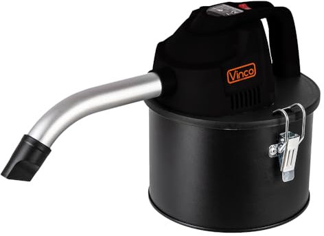 Crisalide® - Mini Bidone Aspira Cenere Elettrico, Filtro HEPA Labile, Serbatoio 4l, Tubo Curvo, Potenza 600 W, Ideale Per Aspirazione Ceneri Fredde da Stufe, Caminetti E Barbecue, Leggero e Versatile
