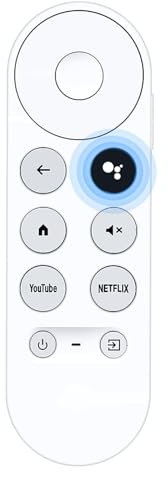 Replacement Voice Remote for Google Chromecast 4k Snow TV,Remote Control for Google TV HD/4K,GA01919-US GA01920-US(Remote Control Only) (for Google Chromecast Remote)