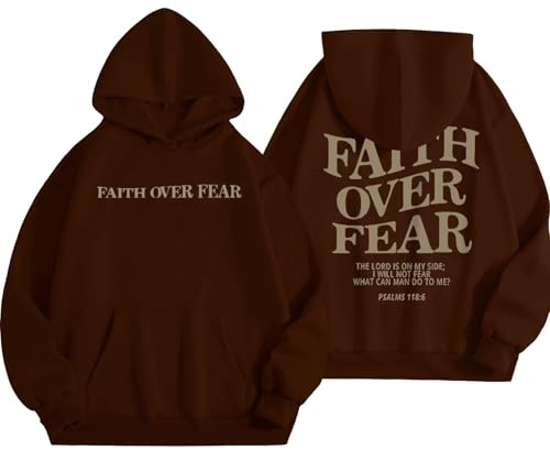HUIFUAO Jesus Loves You damhuvtröjor långärmad bokstavstryck dragsko pullover överdimensionerad huvtröja överdimensionerad tröja för kvinnor