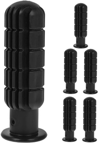 Toddmomy 6 Stück Tischfußballgriff Griffe für Tischkicker Kickergriffgriff Kicker Zubehör Teile für Tischfußballspiele Ersatz-Kickergriff kleine Kickergriffe Tischfußball-Griff PVC Black