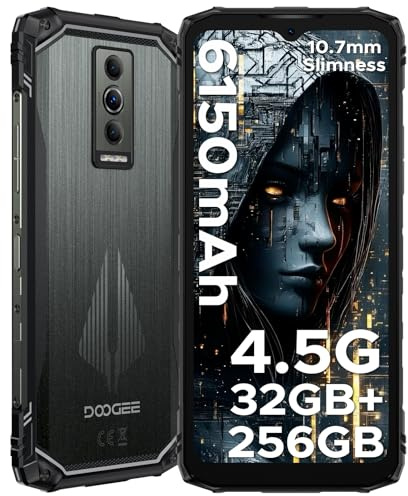 DOOGEE Blade 10 Pro Energy Outdoor Handy Ohne Vertrag, 32GB+256GB+2TB, 50MP Kamera, Widevine L1, 4.5G Dual SIM,Octa Core 6580mAh, Outdoor Samrtphone Android 15, 6.56 HD+ 90Hz, NFC/Face ID/OTG/IP69K