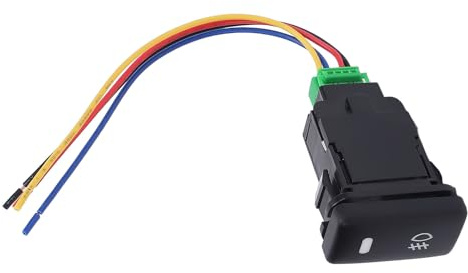 Headerbs Interruttore a Pulsante 12V con Indicatore LED per Fendinebbia DRL Barra Luminosa a LED per FJ Cruiser Interruttore a Pulsante con Montaggio a Pannello a 4 Poli