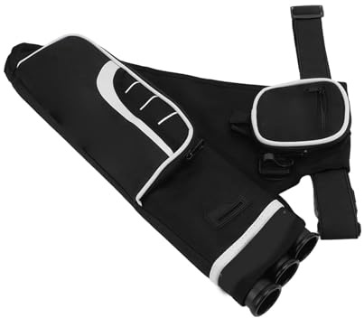 Bnineteenteam Borsa Porta Faretra per Tiro con l', Tessuto Oxford Leggero, Comodo da Indossare in Vita, Organizza Frecce per la Caccia e Il Tiro al Bersaglio, Adatta per Ricurvo Composto (Black)