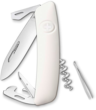 SWIZA Erwachsene D03 Taschenmesser, Weiß, One Size
