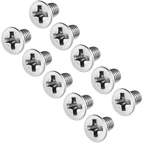 sourcing map Flachkopf Maschinenschrauben Kreuzschlitzschraube Edelstahlschrauben M3x5mm 50 Stück