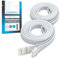 Litcessory Verlängerungskabel für Philips Hue Lightstrip Plus (1m, 2 Stück, Weiß - MIKRO 6-POLIG V4 / Solo Lightstrip)