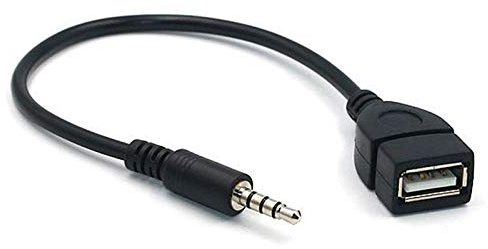 innov8 3.5mm Male AUX Audio Plug Jack to USB 2.0 A Female OTG Adapter Cable Car Mp3 Player Converter - 0.2m