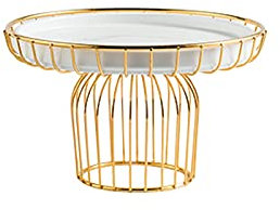 Alzatina per dolci Cake Stand Bianco Display for torta in ceramica Stand Dessert Tavolo Dessert Decorazione Bigné Supporto for Tè pomeridiano, matrimonio, festa di compleanno Alzata per Torta