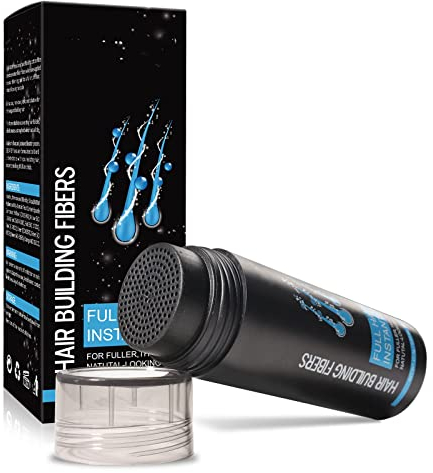 Hair Fibres Dark Brown, Hair Fibers For Men Professional Quality Fibre Hair Powder Spray Hair Building Fibers Hair Loss Concealer for Men and Women for Bald Spots & Thinning Hair (Dark Brown)