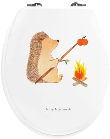 Mr. & Mrs. Panda Motiv WC Sitz Igel Grillen - Geschenk, Klodeckel, Tiermotive, Klobrille, Motivation, Spruch, Gute Laune, Tiere, Sinn des Lebens,