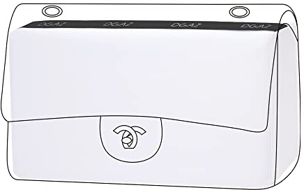 DGAZ Satin-Taschenkissen für Chanel Classic Flap Small 23, Weiß | Luxuriöser Satinbezug, Hochwertiger Memory-Schaum, Elegante Formstabilität