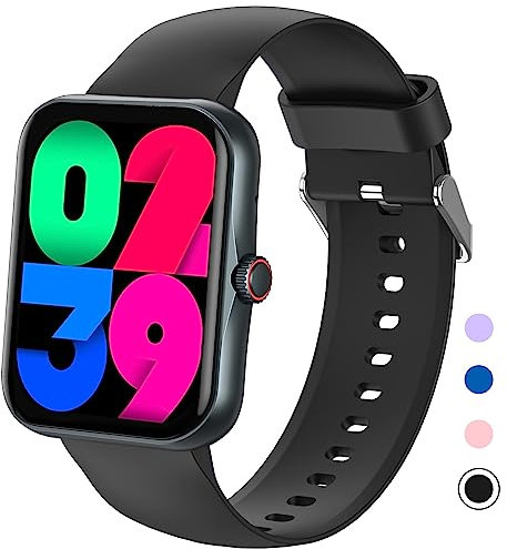 Smartwatch, Orologio Fitness 1.83 per Bambini Smart Watch con Contapassi, Cronometro, Bluetooth, 25 Sportivo, Notifiche Messaggi, Fitness Tracker per per Ragazzi Ragazze Adolescenti 8-16,BLACK