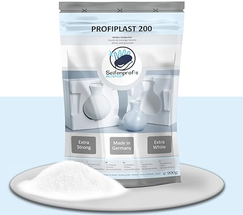 Profiplast 200 Gießpulver extra weiß 4,5kg, Lufthärtend & Geruchlos, Gießmasse Reliefgießpulver Gipspulver zum Gießen