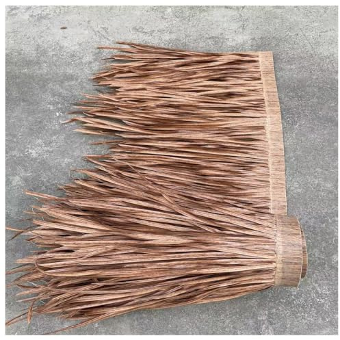 Simulated thatch Plastic thatch roof Decoration Artificial Straw Scenic Area Pavilion Home Stay Wooden House Courtyard Shading Decoration Plastic Simulated thatch (Color : Yellow4, Size : 0.5x2m)