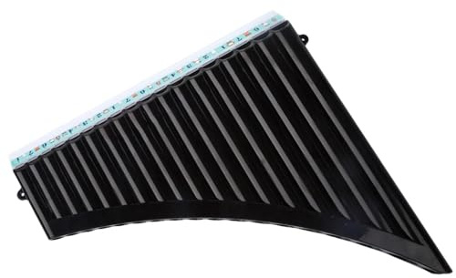 18 Pfeifen Panflöte C-Taste Panflöte Panflöte Mit Mundstück Blasinstrument Für Studenten Anfänger (Color : Black)