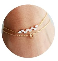 TINGN Trauzeugin Geschenk - Trauzeugin Armband Damen mit Buchstaben Armreif Gold Schmuck Armband mit Buchstaben E Gold Armbänder Damen Weihnachtsgeschenke für Frauen