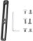 Fahrrad Flaschenhalter Adapter, Adapter Flaschenhalter Fahrrad, Fahrrad-Getränkehalter-Adapter für MTB Rennrad Mountainbike (2 Steckplätze, Schwarz)