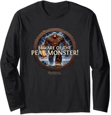 Whisky Insider Design Beware of the Peat Monster Whisky Long Sleeve T-Shirt