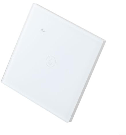 Interrupteur tactile Smart Wifi pour chauffe-eau 40 A, minuteur compatible avec l'application Alexa pour Tuya, télécommande haute puissance, fonction hors ligne, double mode Wi-Fi (blanc)
