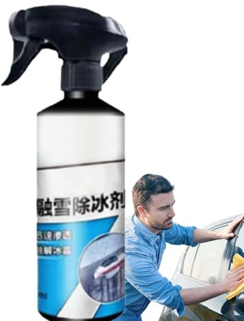 Aerosol para derretir el parabrisas, anticongelante para parabrisas de coche – Spray antihielo de acción rápida para derretir el parabrisas | Spray antihielo automático para el invierno, el frío y los