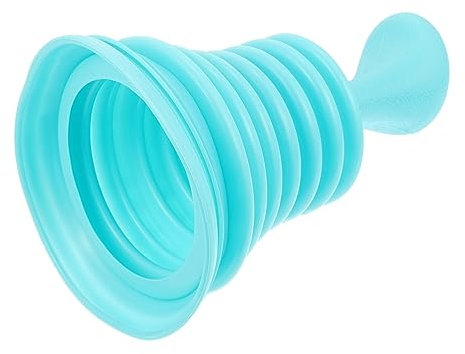 Amosfun Kitchen Sink Cleaner Toilet Plunger Sky Blue Creative Pipeline Dredge Tool with Strong Suction for Efficient Bathroom Drain Unblocking and Waste Removal