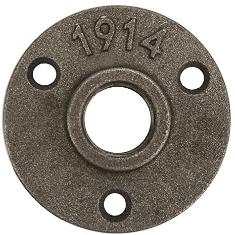 Brida de Piso de Rosca de Base de Tubo de Brida DN15 de 65 Mm con 3 Orificios de Aleación de Hierro Fundido para Accesorios de Plomería (hierro fundido)