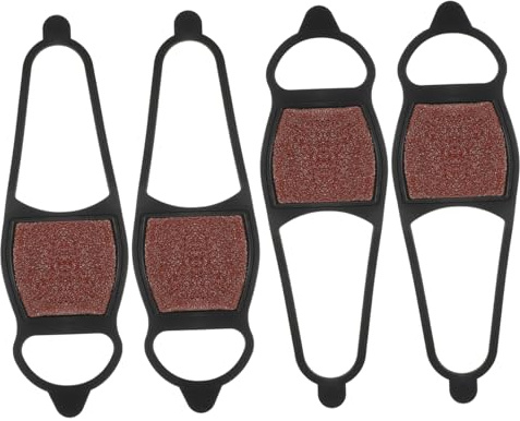 DEARMAMY 2 Paar Grobsand Schuhüberzug Aus Gummi Rutschfeste Schuhspikes Für Kleine Schuhe Outdoor Eis Und Schnee Leicht Überziehbar Für Wandern Und Eisfischen