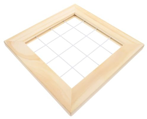 BCOATH Estante De Rejilla con Marco De Madera para Colgar En La Pared Soporte para Macetas Decoración para El Hogar Y La Oficina Organizador Elegante