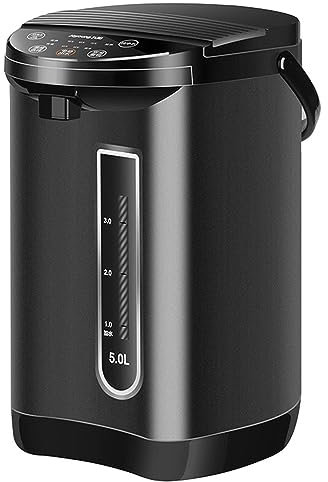 Instant Hot Water Dispenser - 5L Hot/Cold Filter Water Dispenser with Safety Child Lock, 6 Temperature Settings, 3 Dispensing Options, 24-Hour Timer, Stainless Steel Boiler