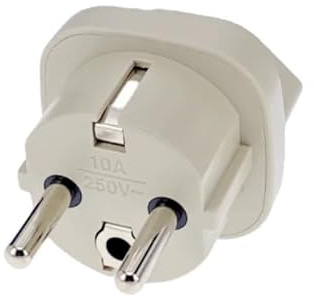 Adaptateur de voyage for prise européenne, France, Italie, Brésil, Suisse vers prise européenne, 10 A, 250 V