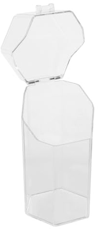 VILLFUL Acrylic Makeup Brush Bucket Cosmetic Storage Container Multi-function Hexagonal Holder for Desktop Organizing Brushes Stationery and Tools