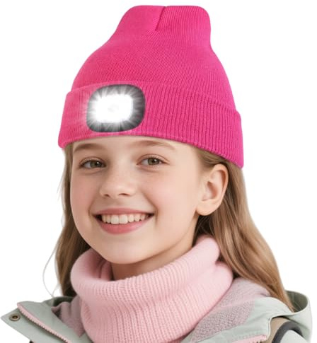 Richaa Haube mit Licht Kinder, MüTze mit Licht Kinder