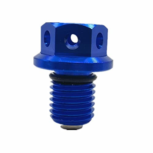 Tornillo De Perno De Drenaje De Aceite Magnético M12xP1.5 Para H VFR750F 1990-1997(AZUL)