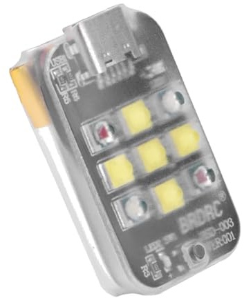 Compatible avec Les Drones DJI Avata 2, Mini 3, 4 et Mavic 3, ce feu stroboscopique à 3 Modes avec Flash LED Sert de Signal d'avertissement for Les Vols de Nuit.,Remplacement des pièces(1PCS)