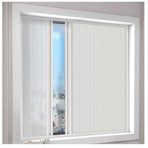 YJEUZCD sans Fil Puits De Lumière Les Nuances, Panne Totale Nuances Stores, Pliage Filtrage De La Lumière Fenêtre Porte, Thermique Écran avec Aluminium Cadre