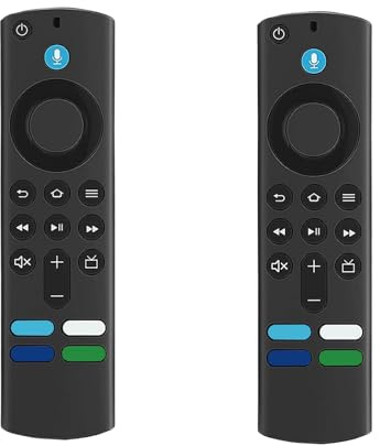 [Confezione da 2] Telecomando vocale L5B83G, compatibile con Smart TV Cube (1a e 2a generazione), TV Stick (2a e 3a generazione) e Alexa Smart TV Stick 4K di terza generazione