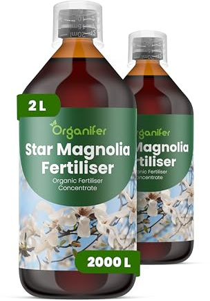 Fertilizzante Liquido Per Magnolia Stellata 2L – Concime Organico Per Fioritura Elegante E Fogliame Sano – Rafforza Radici E Crescita Sana – Organifer