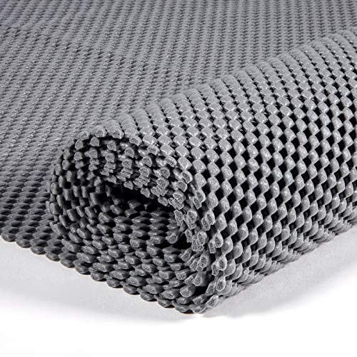 fowong Antirutschmatte Verdickt 100x150cm, Groß&Schneidbar, Grau | Antirutschfeste Unterlage für Auto Kofferraum, Schubladen, Teppich–DIY Anti Rutsch Matte für Essgeräte, Obst, Werkzeug